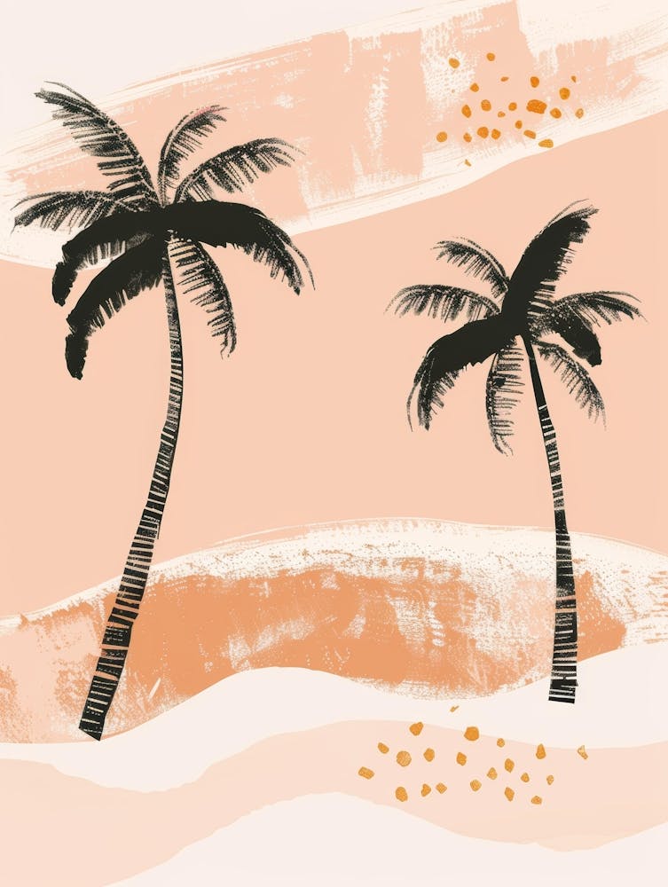 Palm Trees On The Beach 14