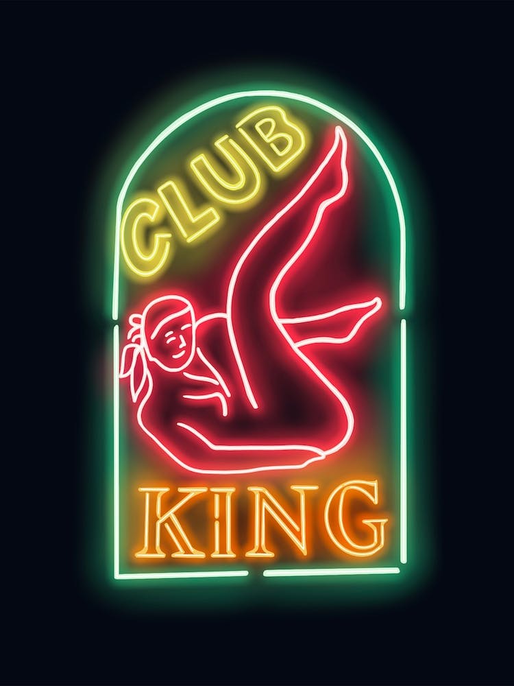 Neon Lights Club King