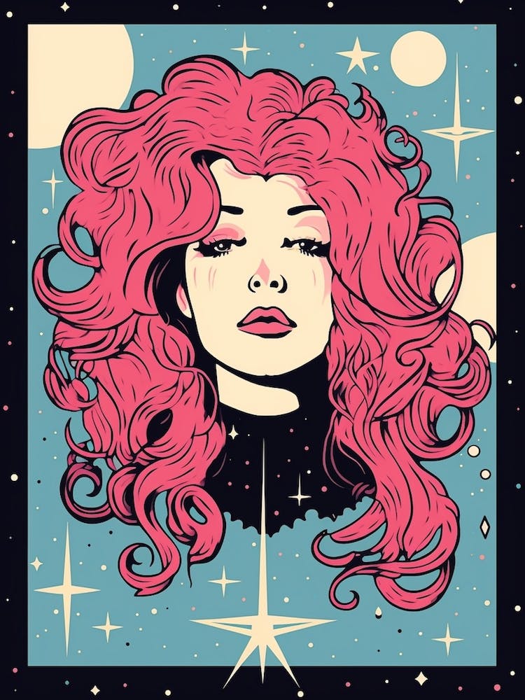 Ethereal Face Tarot Card Style 1