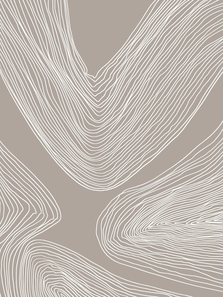 Abstract Brown Wavy Lines