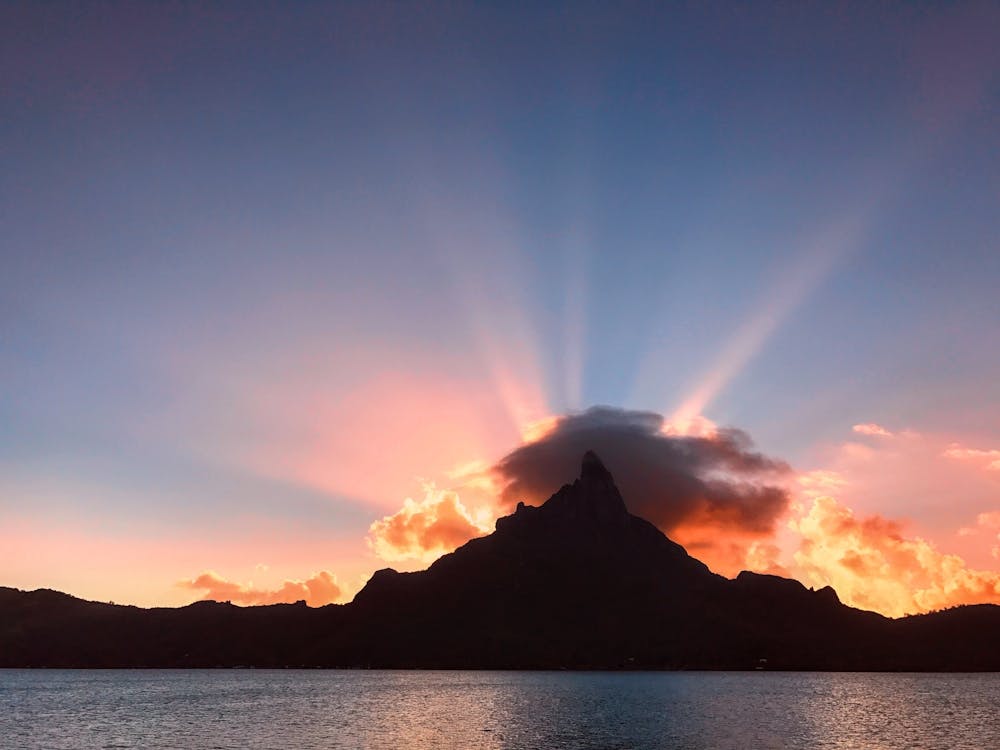 Sunset In Bora Bora