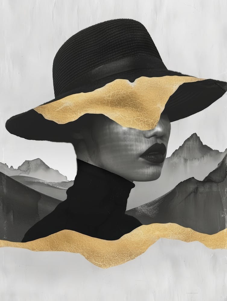 Gold Hat Canvas Print