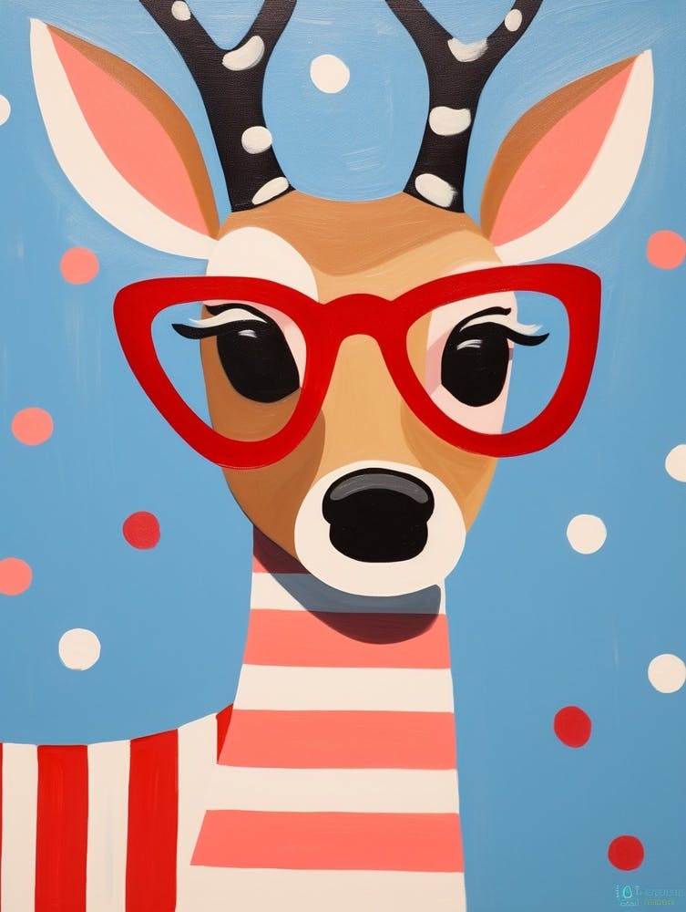 Little Deer 2 Wearing Sunglasses