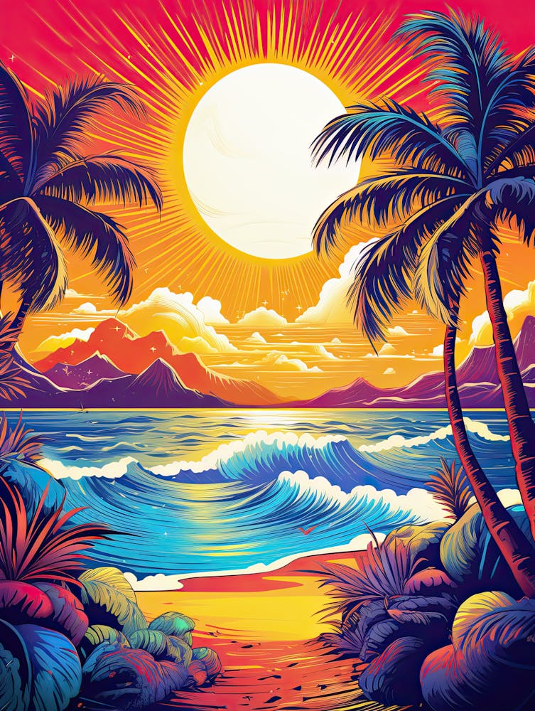 Sunset At The Beach 2