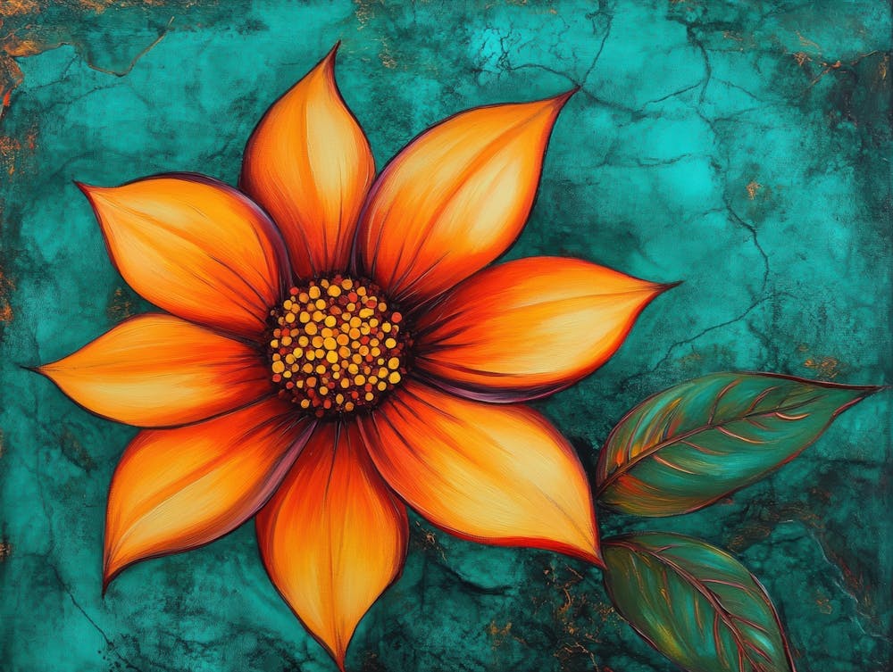 Orange Flower 7