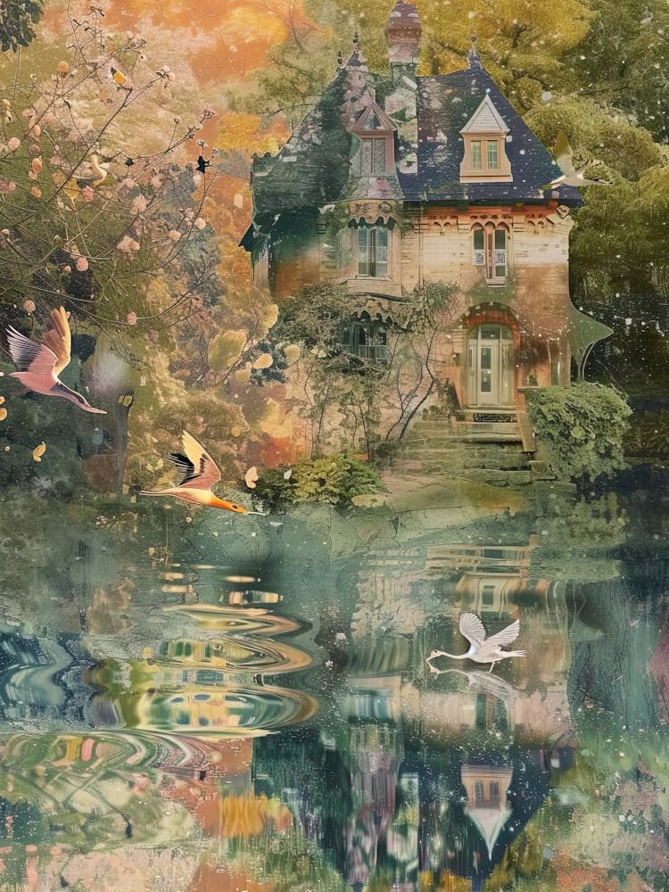 Feendorf Collage Teich Monet Scrapbook 7
