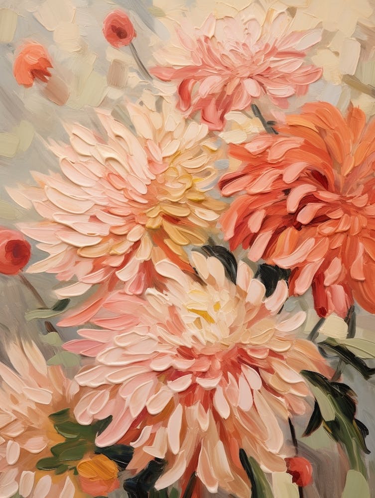 Fall Flower Painting Chrysanthemum 2