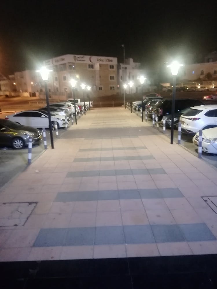Parking Lot At Night