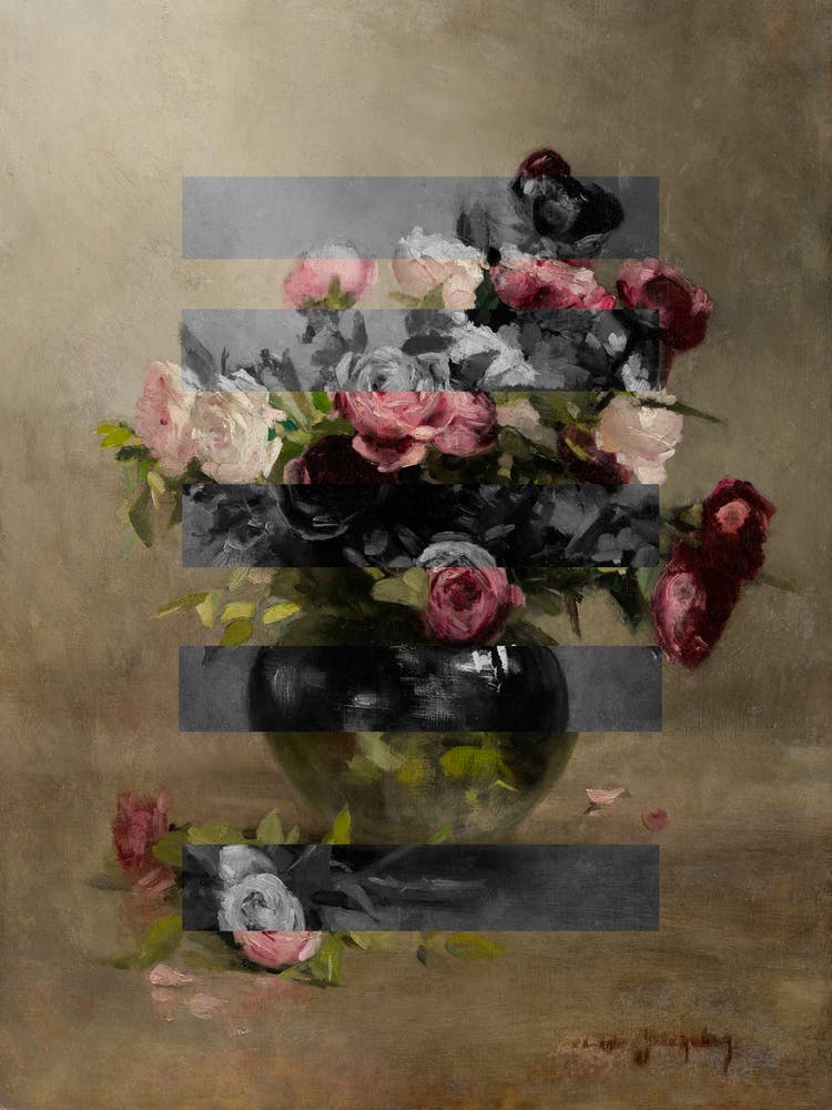 Renaissance Collage Flowers