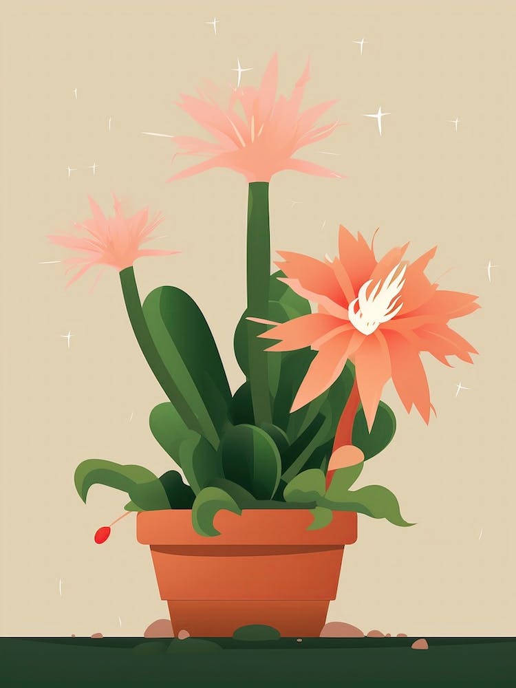 Easter Cactus Illustration 7