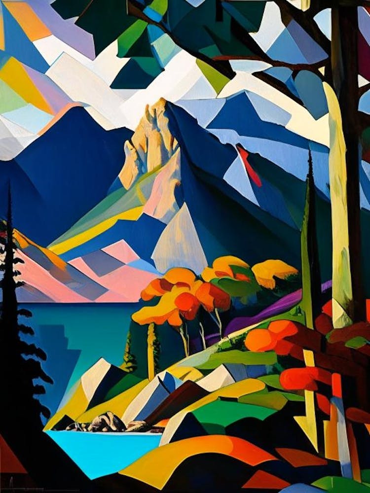 Nahuel Huapi National Park Argentina Kubofuturistisch