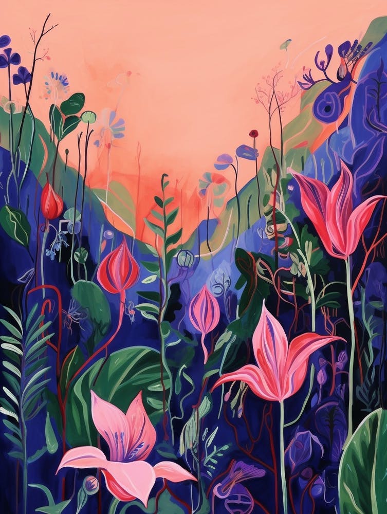 Boho Wildflower Painting Harebell