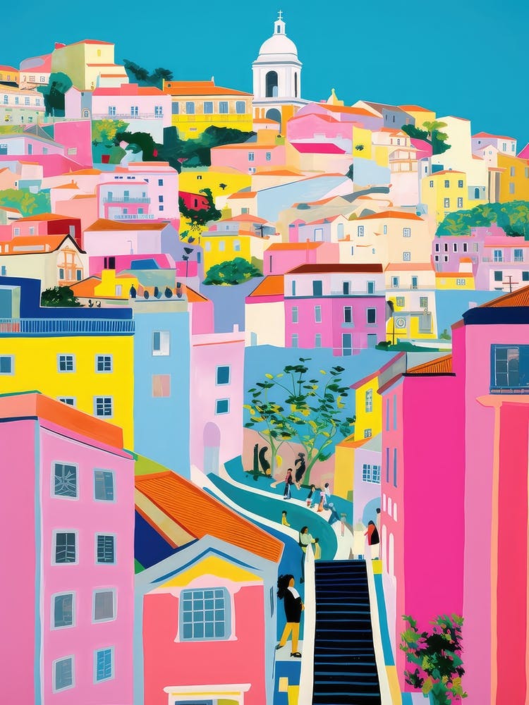 Lisbon, Portugal Colourful View 7