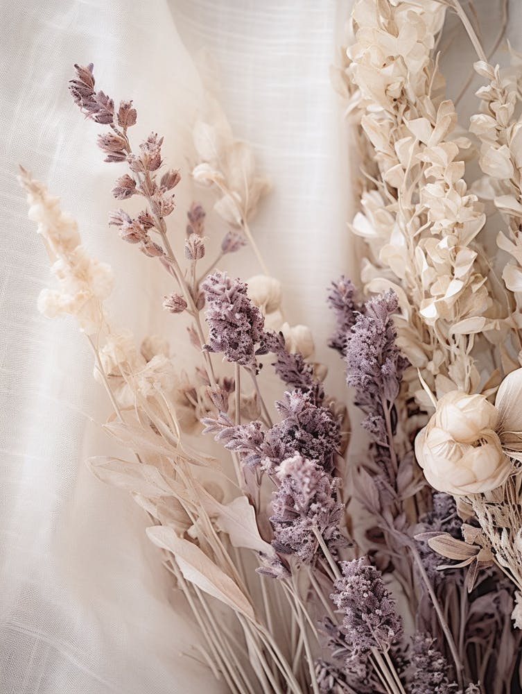 Boho Dried Flowers Lilac 3
