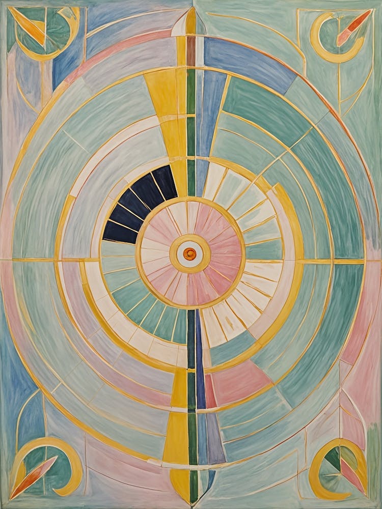 Spiral Compass In Pastel