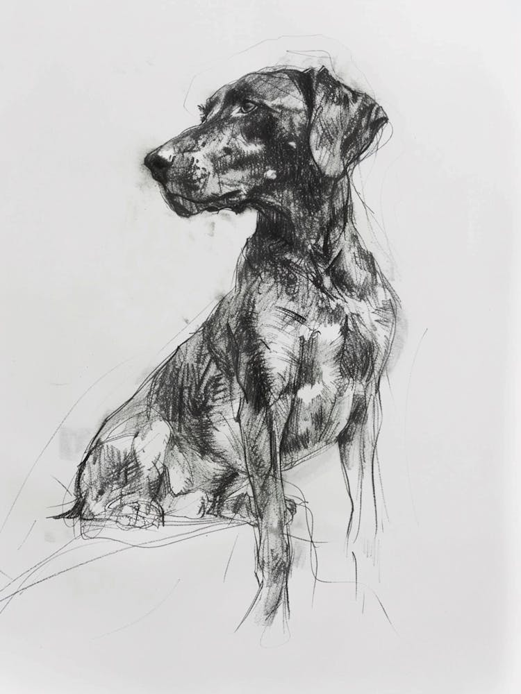 Hound Dog Charcoal Line 1