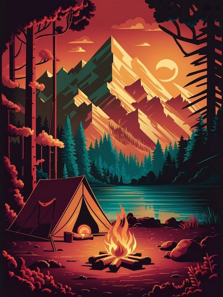 Campfire In The Mountains