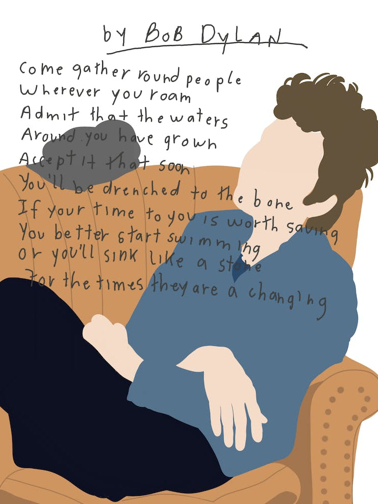 Bob Dylan Couch Lyrics