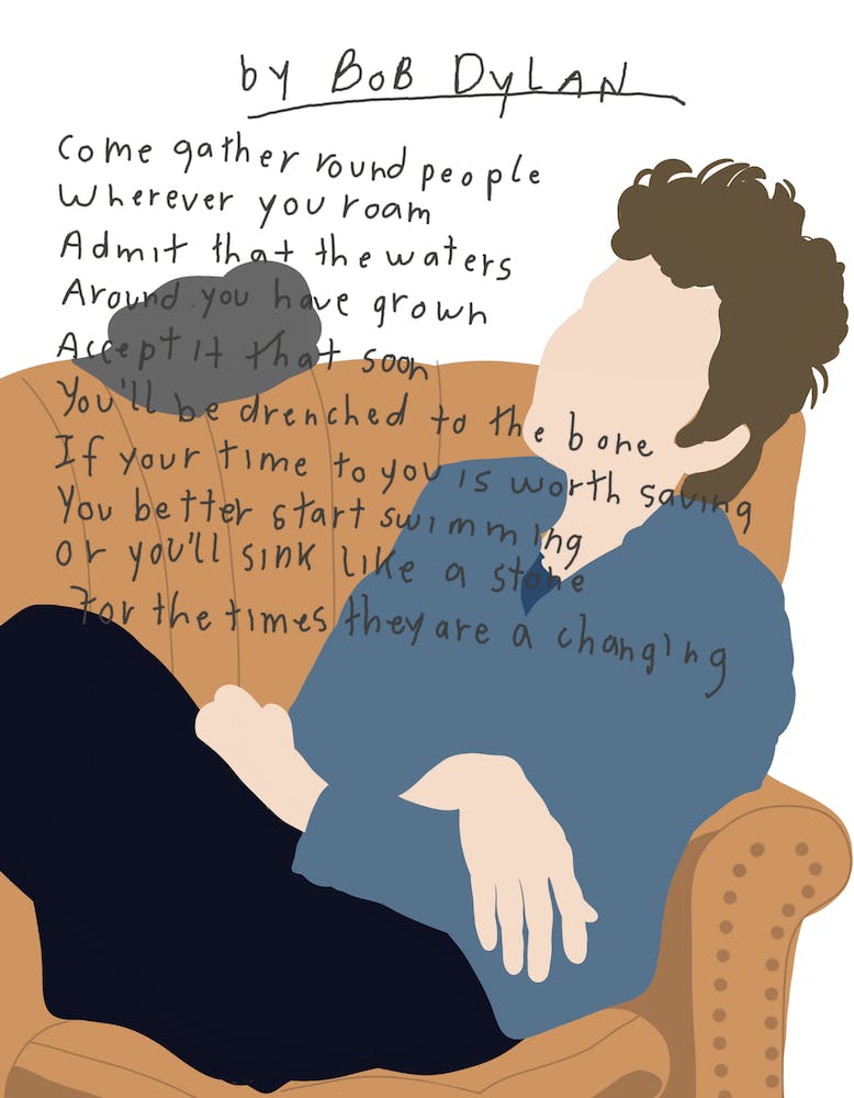 Bob Dylan Couch Lyrics