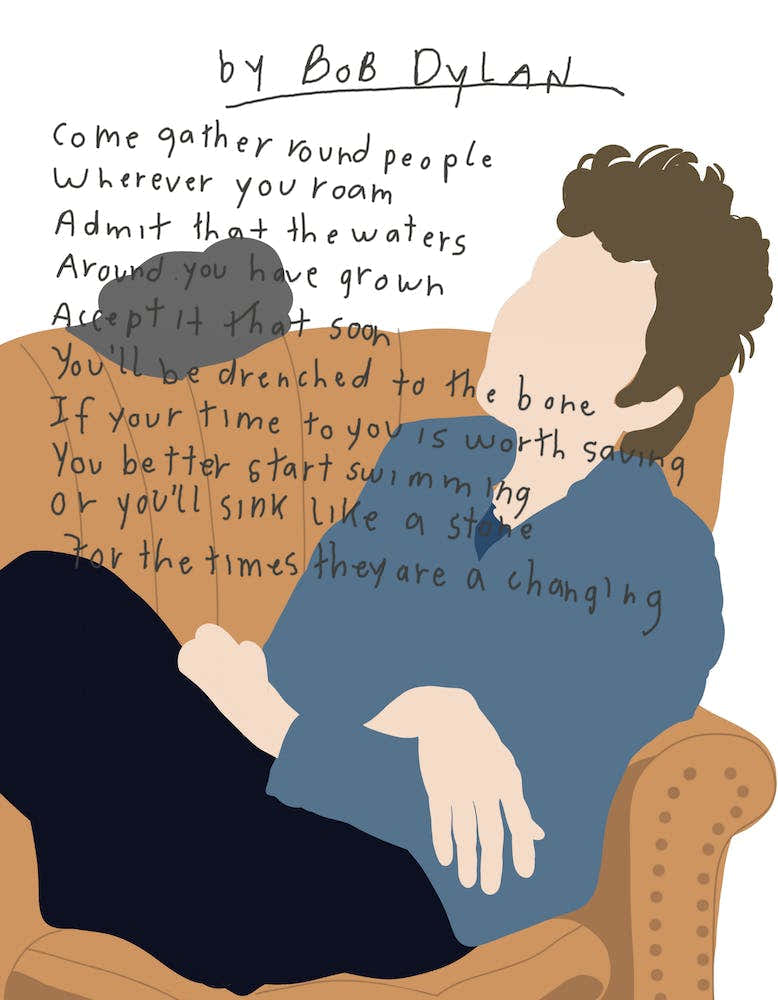Bob Dylan Couch Lyrics