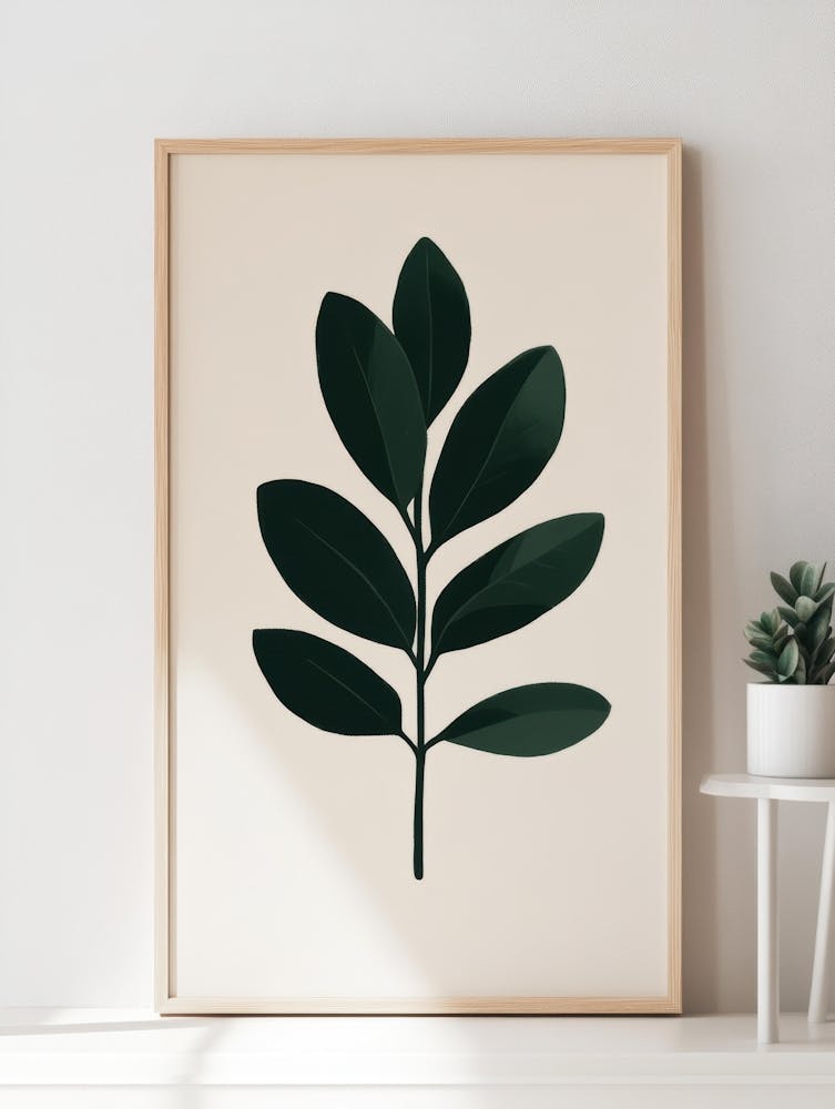 Green Leaf Print