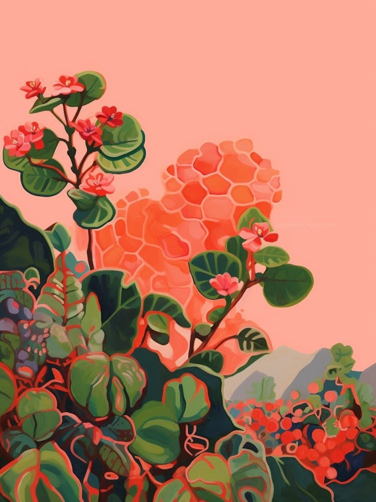 Boho Plant Painting Mother Of Thousands Plant 1