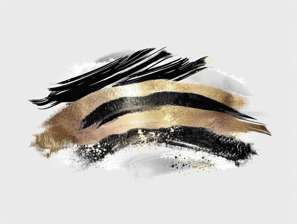 Gold And Black Eyelashes