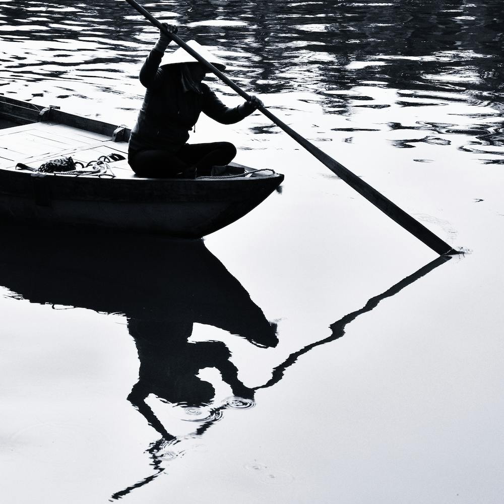 Thu Bon River Reflections Square