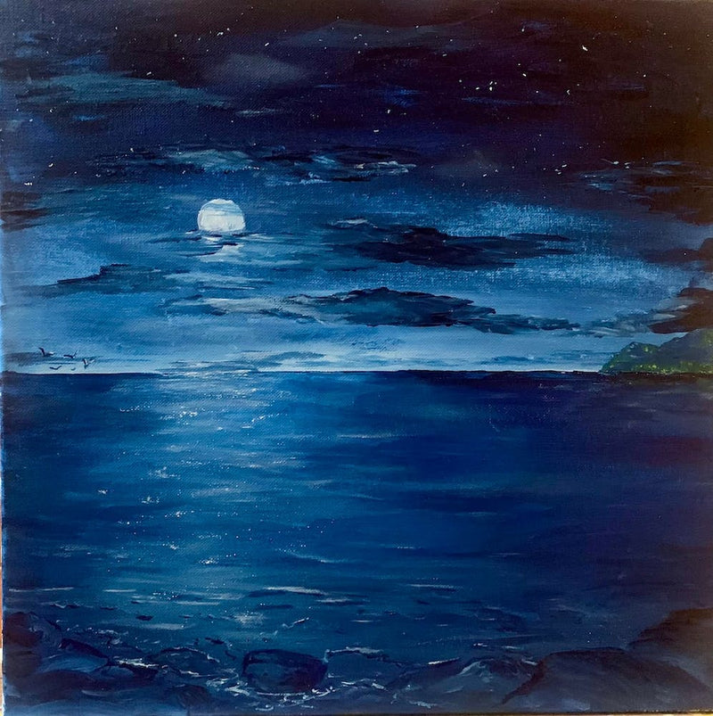 Moonlight Over The Ocean 1