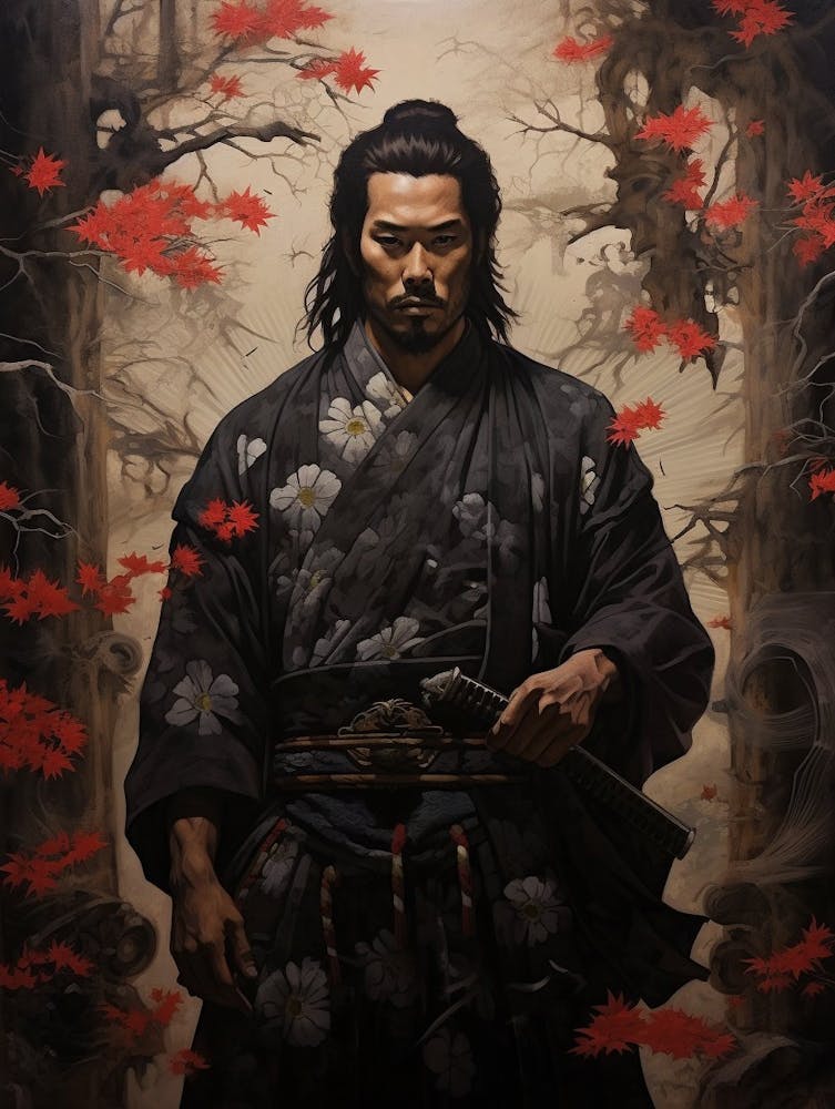 Japanese Samurai Illustration 14