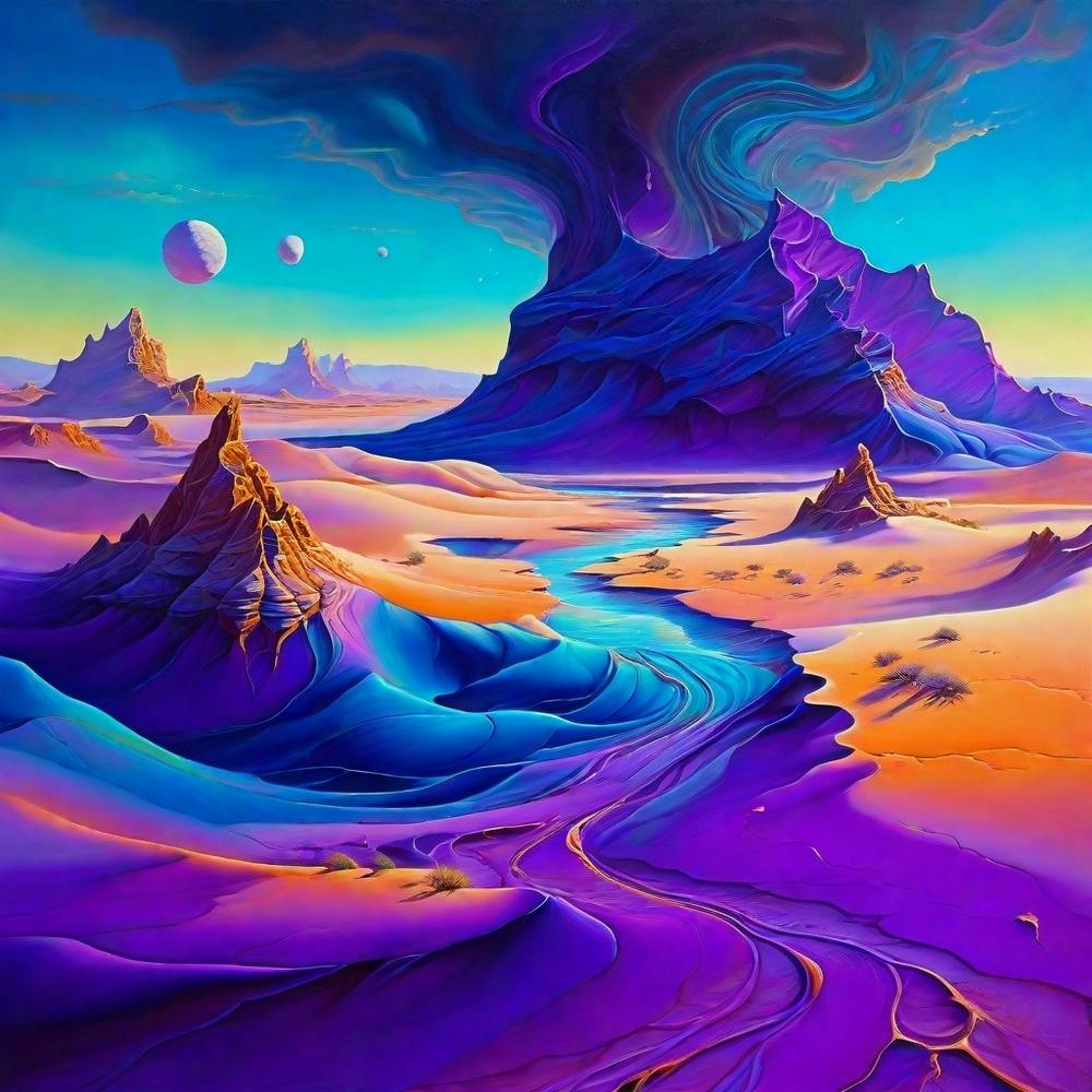An Otherworldly Oil Painting