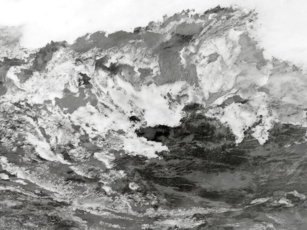 Black and White Marble Mountain III