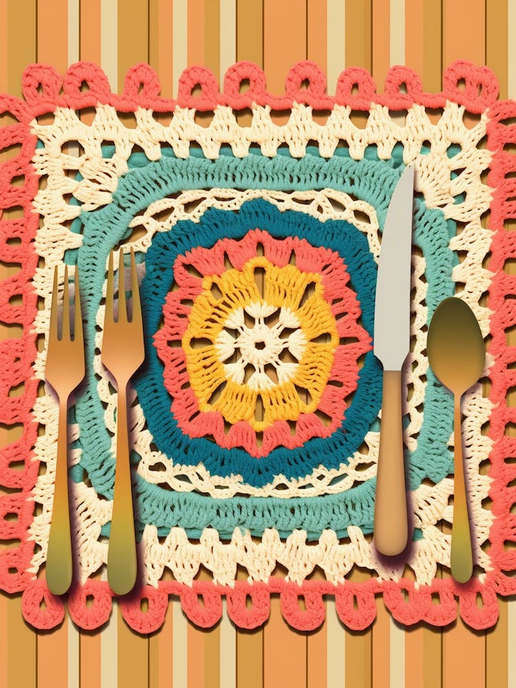 Illustration de napperon en crochet