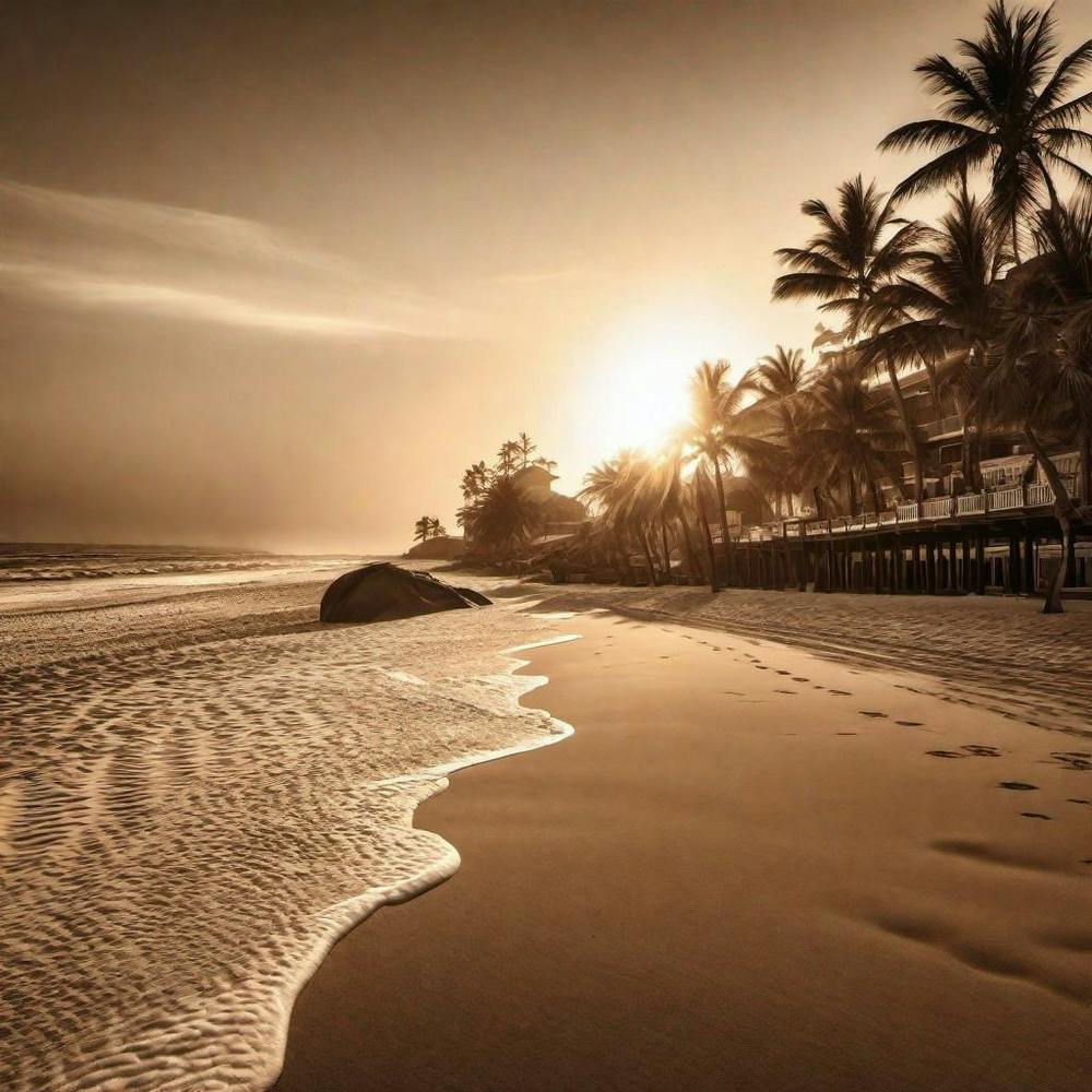 Sunset On The Beach 729