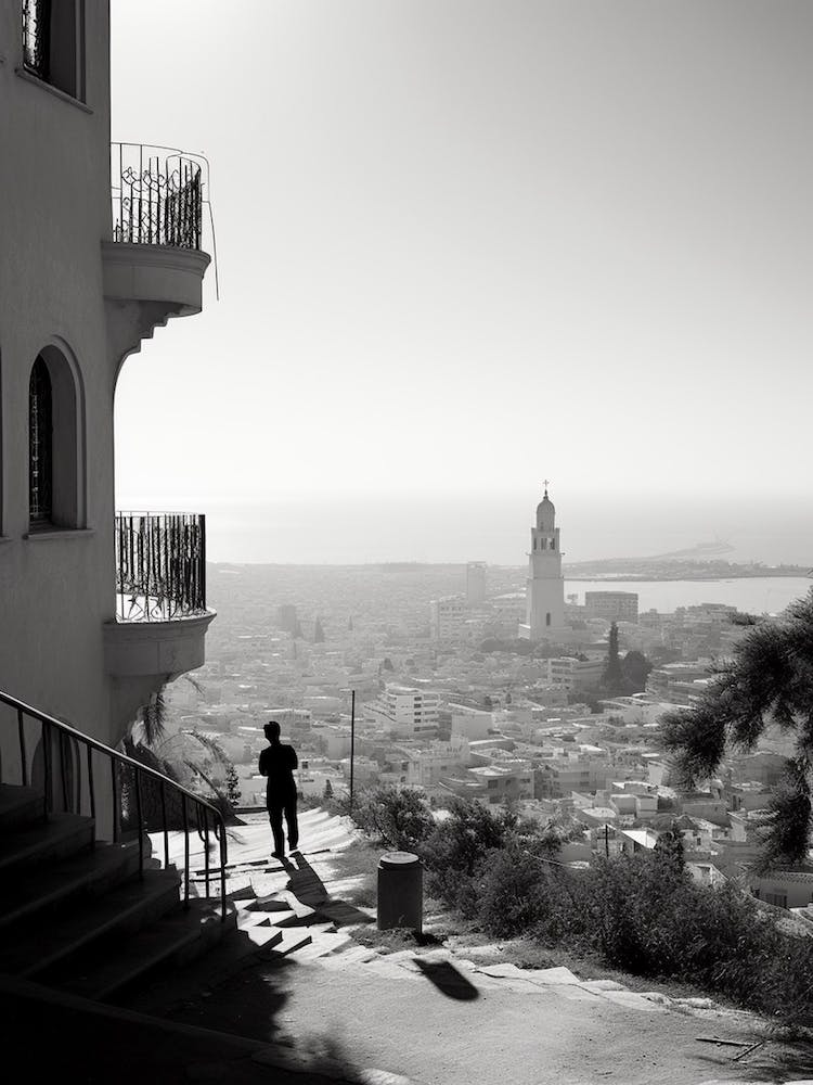 Haifa, Israel, Mediterranean Black And White Photography Analogue 1