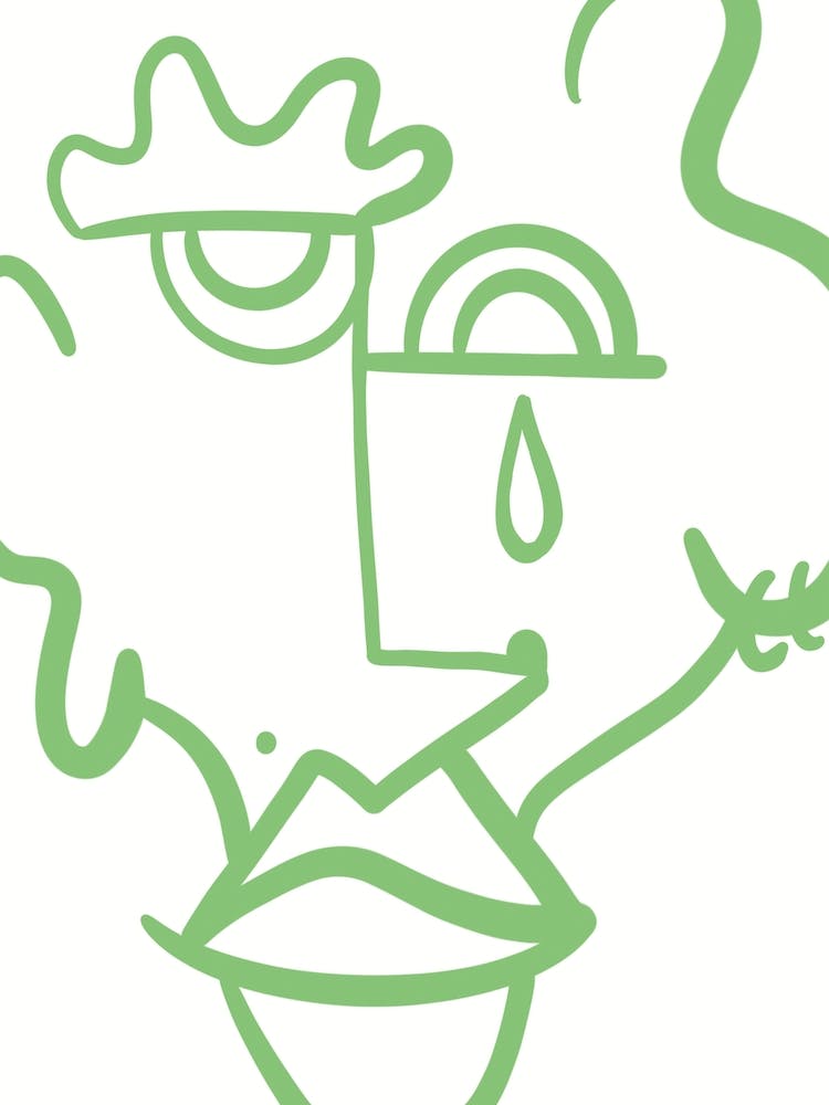 Abstract Line Portrait