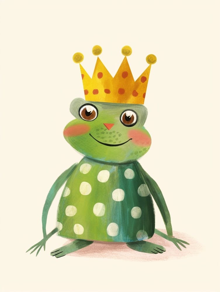 Little Frog 2 Wearing A Crown