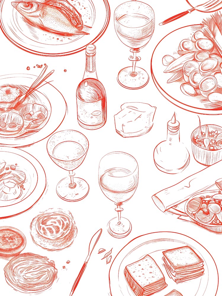 Hand Drawn Food Vector