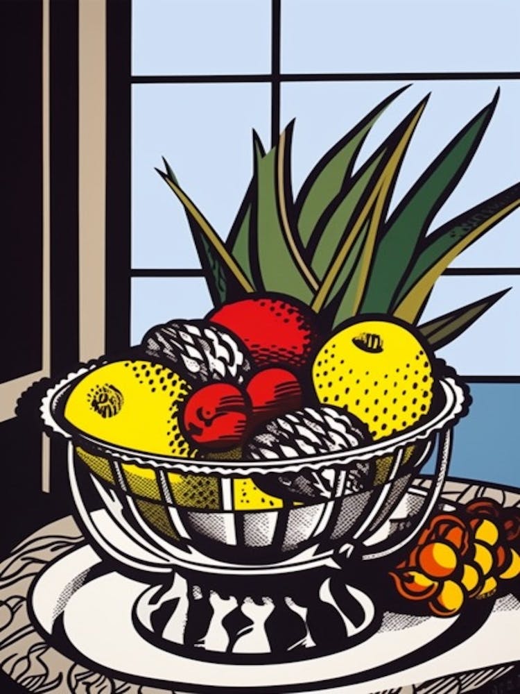 Proteas Flower Still Life  3 Pop Art Style