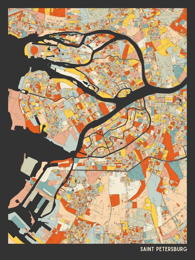 Saint Petersburg Russia Map