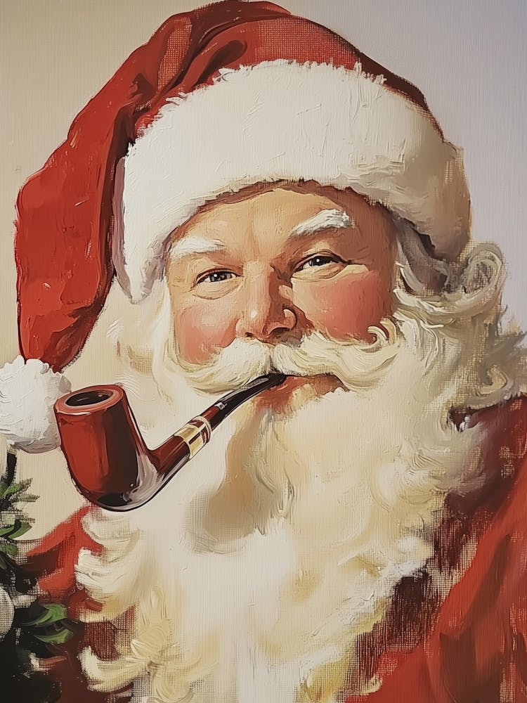 Santa Claus Smoking Pipe