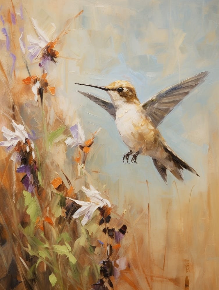 Bird Painting Hummingbird 1