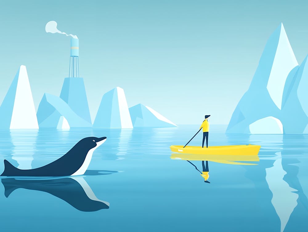 Polar Bears In The Water