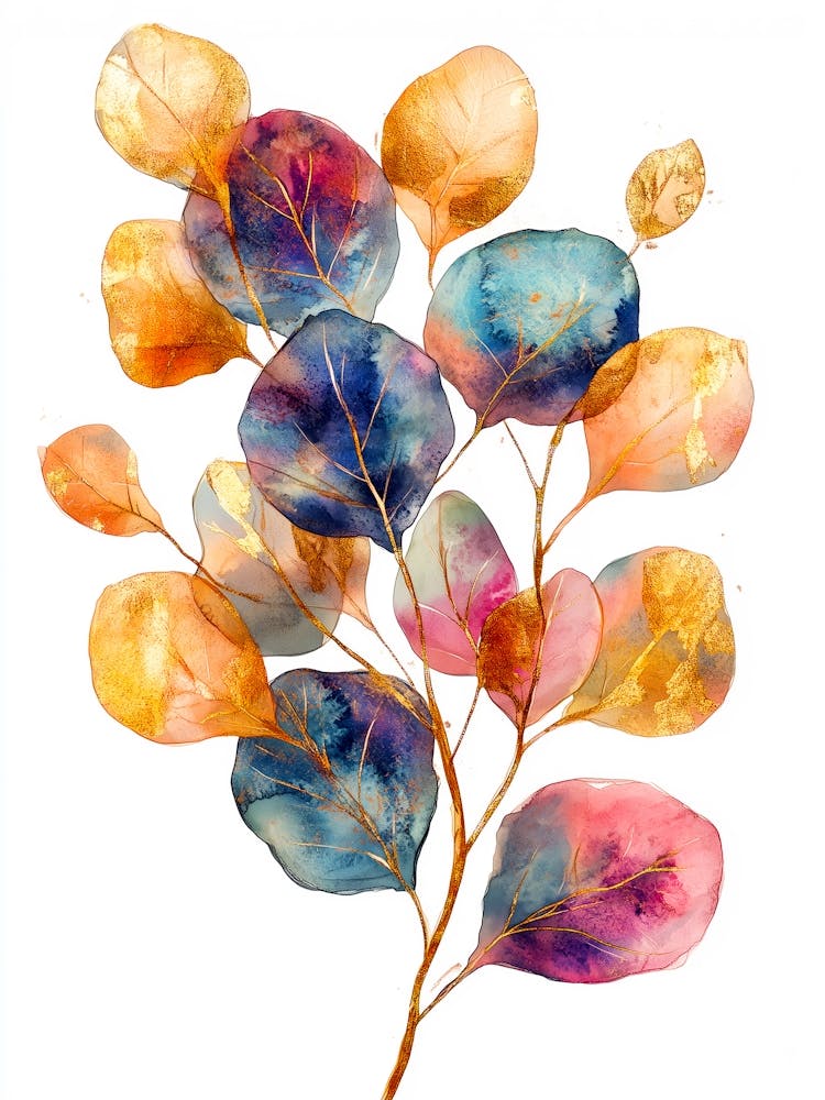 Eucalyptus Leaves nature flora art 1