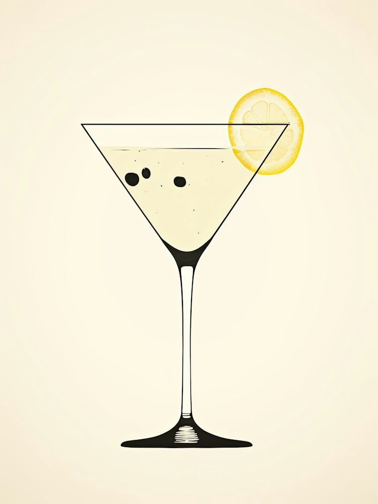 Mid Century Modern French 75 Martini Floral Infusion Cocktail 4