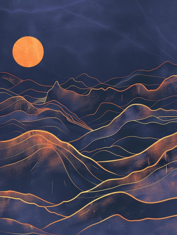 Moonlight Over The Mountains 4