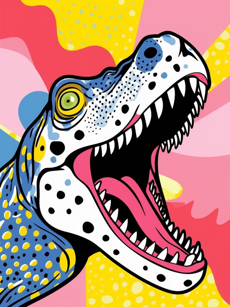 Pop Art Dinosaur 1