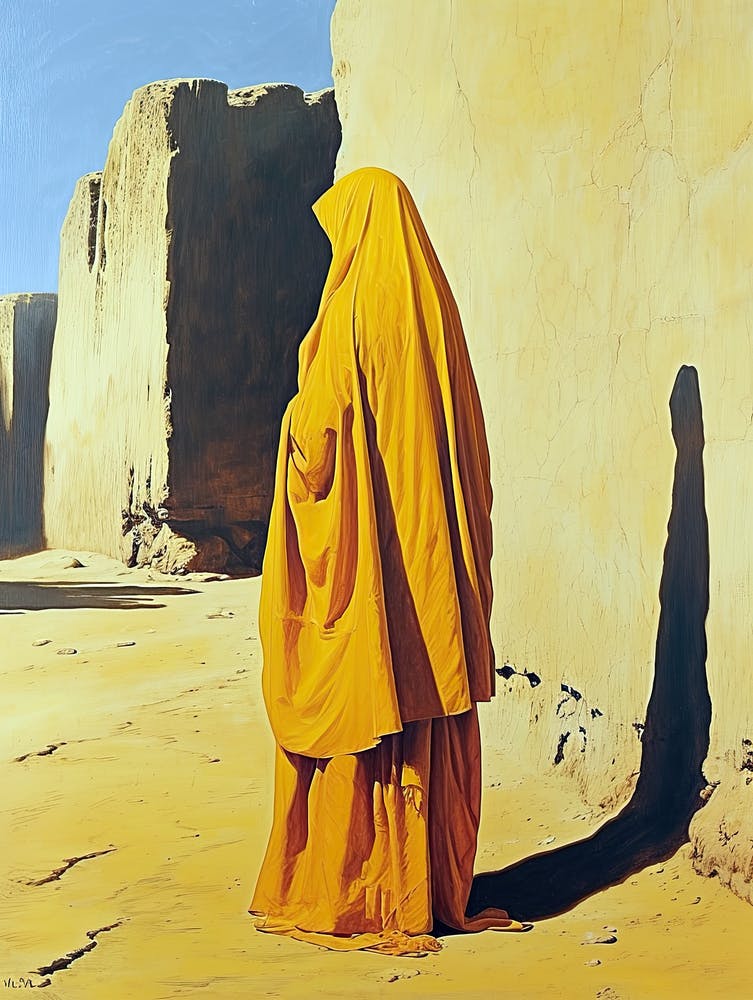 Arabian Woman In Yellow