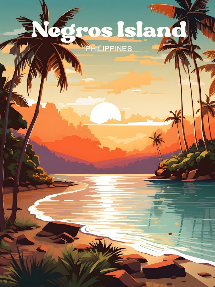 Negros Island Philippines – Sonnenuntergang-Reisekunst