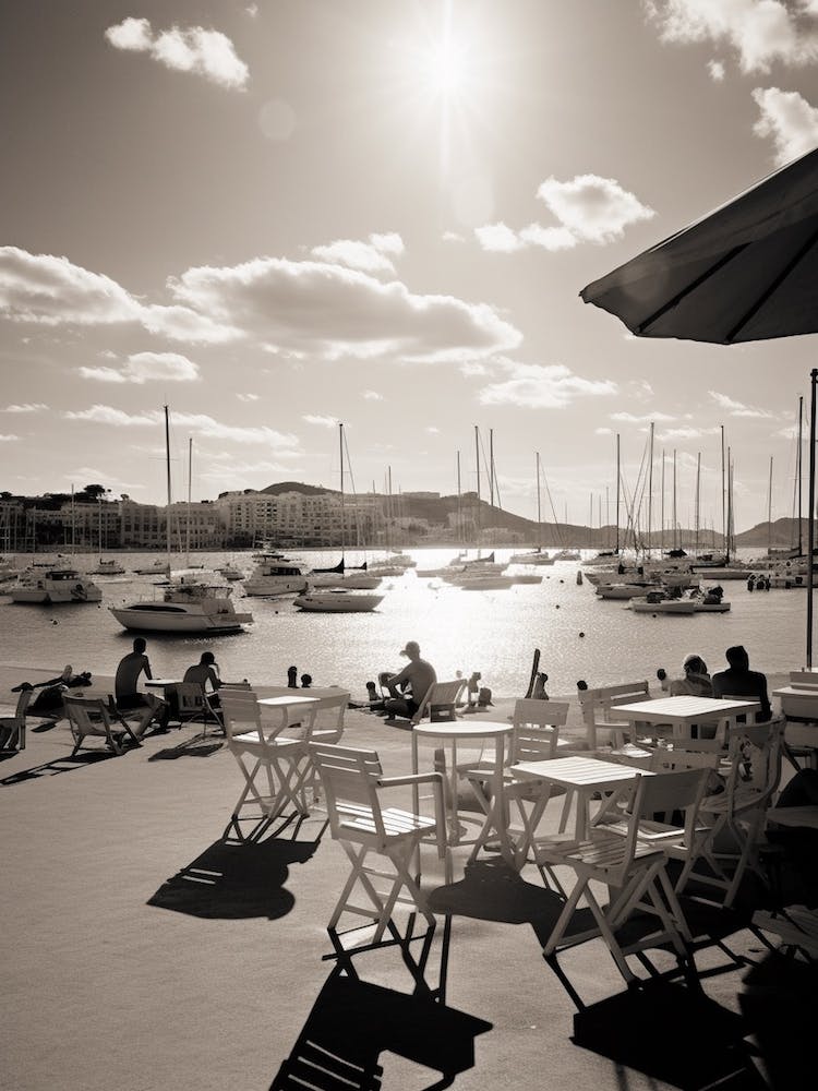 Ibiza Spain Mediterranean Black And White Photography Analogue 3